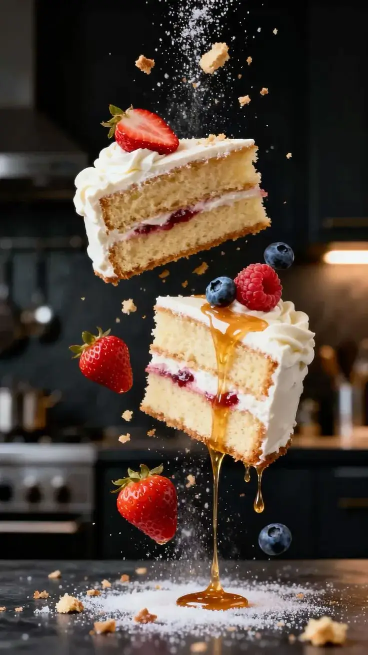 gâteau aux fruits frais de la pâtisserie ESENGO à Brazzaville
